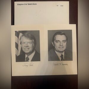 President Carter inauguration invitations